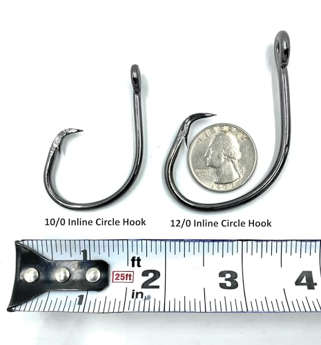 Shark Rig for Surf Fishing, Castable Shark Fishing Rig with Circle Hook - size: 10/0