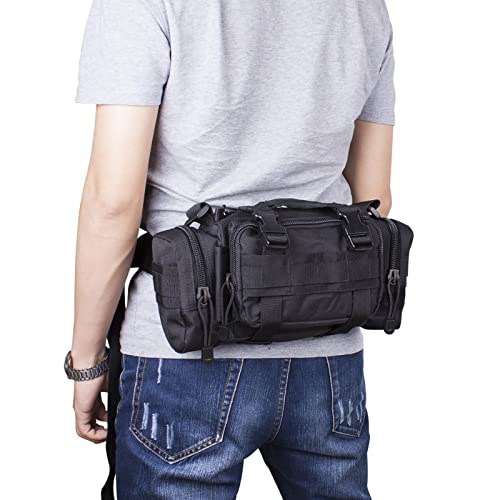 G4Free Fanny Deployment Tactical Waist Pack - Small Sling Pack Hand Carry Handlebar Bag - color: Tan