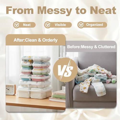9 pcs Zipper Pouches Nesting Set, Hard Shell Toiletry Bag, Stackable Travel Organizer, Cosmetic Bags, Transparent Diaper Bag, Storage Cases (1 Tall M + 2M + 6S) - color: White, size: 1Tall M+2M+6S