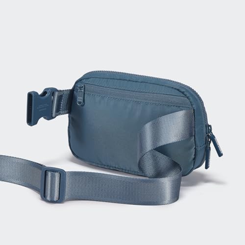 Pander Two Way Zipper Fanny Pack Nylon Everywhere Belt Bag for Women, Water Repellent Waist Packs, Crossbody Bags with Adjustable Strap (Indigo Blue). - color: Indigo Blue