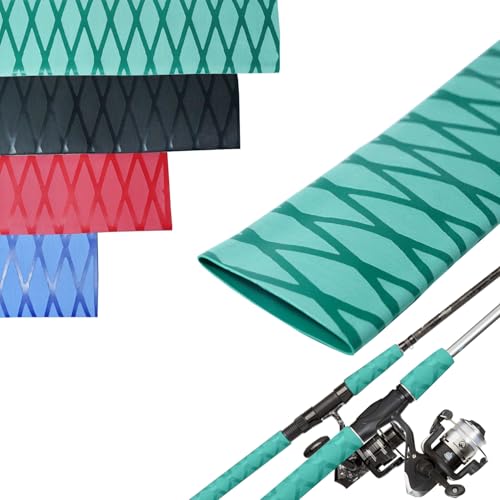 Heat Shrink tubing, Long 3.2 ft, Big Size 15-45mm, Insulation Non-Slip Waterproof (Green, 45mm) - color: Green, size: 45