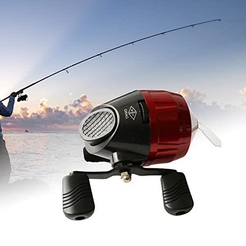 Fishing Reel with 10lb/85yds Capacity and Push Button Mechanism for Angling