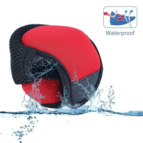 HERCHR Fishing Reel Bag Waterproof Breathable Baitcasting Fish Wheel Protector Fishing Tackle - color: Red