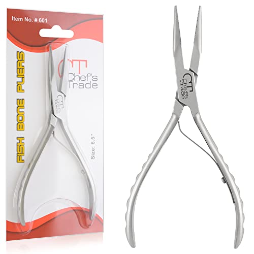 Fish Bone Pliers/Tweezers Stainless Steel Washable (Silver) - color: Silver