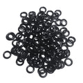 Reaction Tackle Wacky Rig Tool and O-Rings for Soft Plastic Worms, Bass Fishing Wacky Rig and Neko Rig Stick Bait Setup for Largemouth and Smallmouth - color: 125 Black O-rings