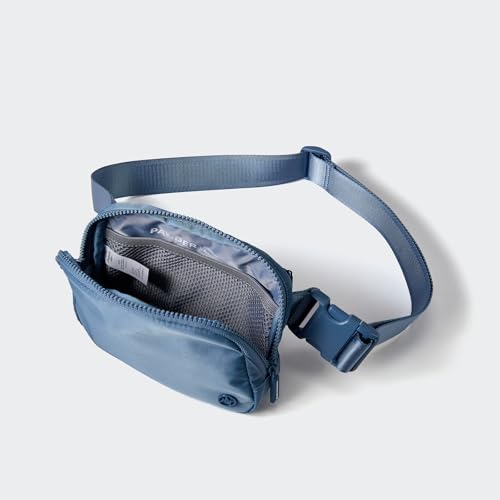 Pander Two Way Zipper Fanny Pack Nylon Everywhere Belt Bag for Women, Water Repellent Waist Packs, Crossbody Bags with Adjustable Strap (Indigo Blue). - color: Indigo Blue