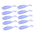 2.16in PVC Artificial Crappie Bass Bait with Paddle Tail 0.08oz.Shad Swimbaits 10-Pack Soft Baits Sea Ocean River Lake Streams Catfish Trout Pike Snapper Walleye - color: G 10pcs