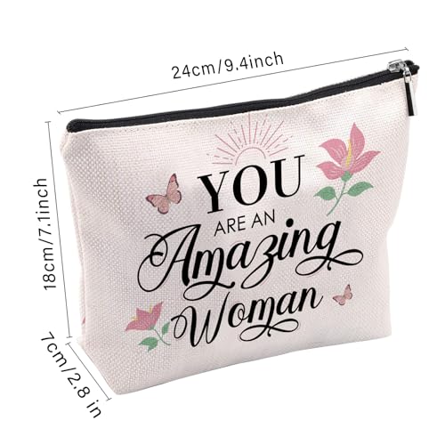 Women Makeup Bag, Mothers Day Gifts For Women, Christian Makeup Pouch, Christian Travel Toiletry Bag With Zipper, Birthday Gifts For Mom, Amazing Women Toiletry Bag - color: Amazing Women