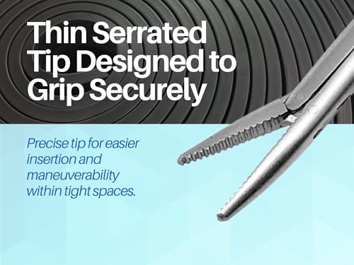 ARTMAN INSTRUMENTS Hartman Alligator Micro Forceps Precise ENT Procedures with Alligator Ear Forceps - Curved Jaw Design, Non-Slip Grip Handle, Fine-Tip (5.5 Inches) - size: 5.5 Inches