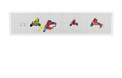 KINOMI 24 Pack Pegboard Hooks Heavy Duty Tool Hooks Pegboard Drill Holder Power Tool Holder, Value Set, Large Pegboard Accessories and Hooks for Tools, Power Drills, Art and Craft Supplies etc - color: Gray, size: Set of 24