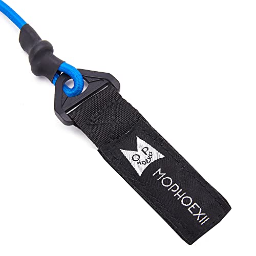 Kayak Paddle Leash, Paddle Leash Lightweight Coiled Kayak Rod Leashes for SUP Kayaking Canoing Fishing Boating - color: Blue - 2 Pack