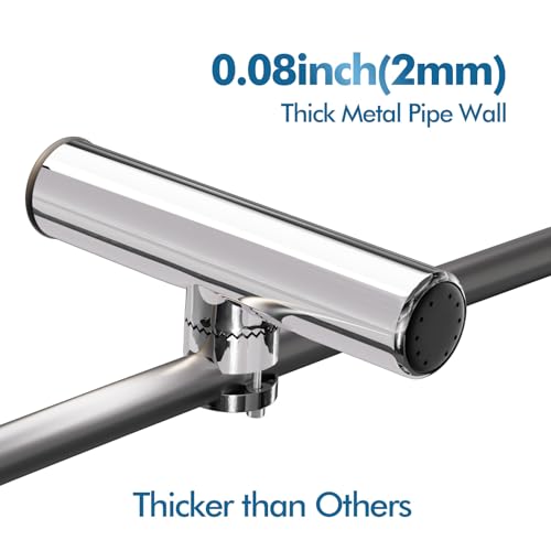 Fishing Rod Holder,360 Degree Adjustable Stainless Steel 316 Rail Mount Clamp Boat Rod Holders, Marine Grade Fishing Rod Pole Holder for Boat