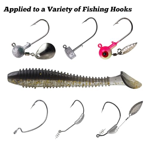 Paddle Tail Swimbaits, 2.5 inch/3inch Soft Lures Fishing Trout Crappie Bass for Freshwater and Saltwater 75PCS/60PCS - color: Black Crystal Translucent, size: 3 inch, 60 PCs