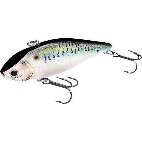 LUCKY CRAFT LV 500 MAX Freshwater Fishing Lures, Sinking Lipless and Long-Casting Crankbait, 3 Inch Vibration Rattle Bait, Perfect Fishing Gear for Tackle Box and Accessories - color: 425 Live Threadfin Shad