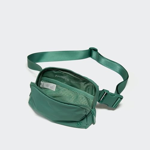 Pander Two Way Zipper Fanny Pack Nylon Everywhere Belt Bag for Women, Water Repellent Waist Packs, Crossbody Bags with Adjustable Strap (Eucalyptus Green) - color: Eucalyptus Green