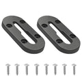 Kayak Track Rail - Low Profile Design for Fishing Rod,Cup Holders and Paddle Holders | High-Strength Nylon & Stainless Steel 304 | Kayak Accessories Mount Track & Rail System for Kayak - style: 4inch,2pcs