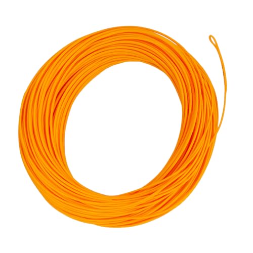EUPHNG All-Purpose Fly Line Floating Trout Fishing Line Welded Loop Line ID Weight Forward Fly Fishing Line 100FT - color: Hot Orange, size: WF6F