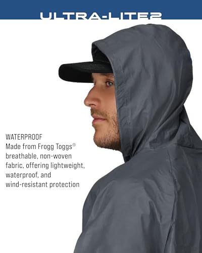 FROGG TOGGS Men's Ultra-Lite2 2-Layer Waterproof Breathable Rain Suit - color: Carbon, size: Medium