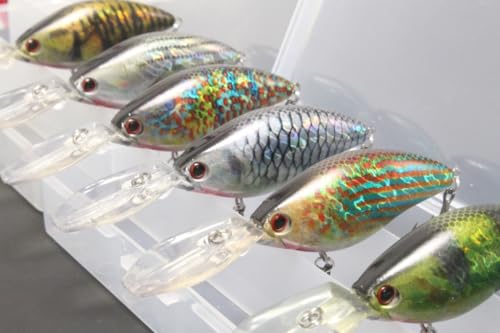 Minnow Crankbait for Bass Fishing Bass Lure Jerkbait Fishing Lures and Tackle Box - color: HC739KB
