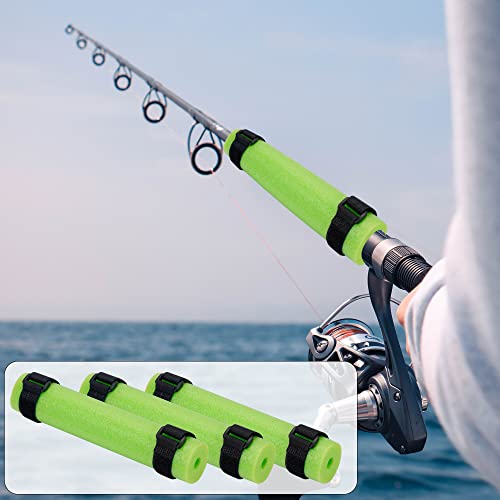 Fishing Rod Float, Floating Rod Butt Cushion, Fishing Float Tube Accessories, Kayak Fishing Rod Floater for Prevent the Narrow Rod Goes Overboard(Include Fastening Straps)