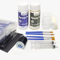 Aventik Fishing Rod Repair Kit Complete Supplies with Two-Part Epoxy Resin, 500D Wrapping Thread, Clipper, and Masking Tape Fishing Pole Repair Kit
