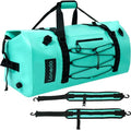 80L Dry Bag Large Waterproof Bag Roll-Top Heavy Duty Fishing Duffel Bag with Durable Straps & Handles for Kayaking Paddle boarding Boating Rafting Fishing - color: Lake Blue