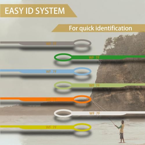Riverruns Fly Fishing Floating Line with Welded Loop Weight Forward Fly Lines 85FT WF3 4 5 6 7 8F - color: Single Orange, size: WF5F