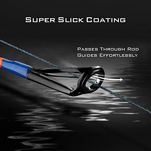 KastKing SuperPower Braided Fishing Line - Abrasion Resistant Braided Lines – Incredible Superline – Zero Stretch – Smaller Diameter – A Must-Have! - color: X4-Low-Vis Gray, size: 20LB(500 Yds)