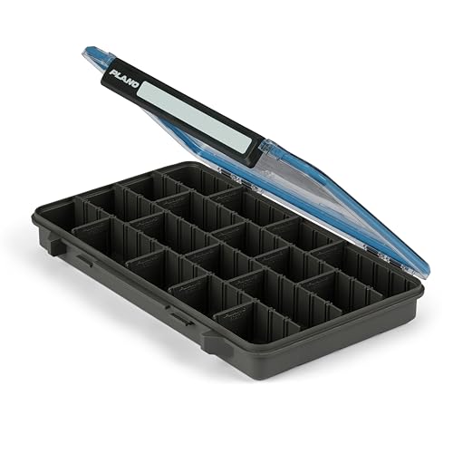 Plano StowAway 3700 Waterproof Stow Tackle Box, IPX7 Waterproof, with Rustricor, Single Latch Design, Transparent DuraView Lid, Stackable Storage for Fishing Bait, Lures and Gear - size: 3700, style: Regular - New Model