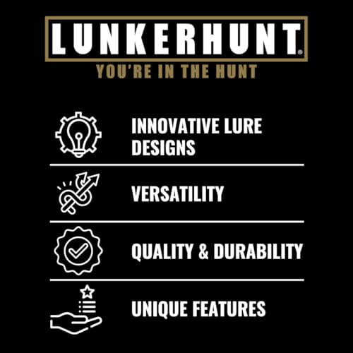 LUNKERHUNT Phantom Spider Lure for Bass Fishing (2.5 Inch) | Topwater Spider Fishing Lure with Natural Walking Action | Soft Hollow Body Weedless Hooks for Trout and Pike - color: Dock