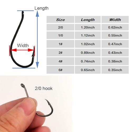 100pcs Octopus Beak Offset Fishing Hooks Froged Sport Circle Hooks Sharp High Carbon Steel Fishing Hook-6 Sizes - size: 6#