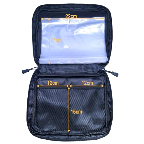 MASTERPRO Fishing Soft Lure Storage Bag with 10 Single Detachable Washable Plastic Pocket Sleeves, for Fishing Tackle Rigs Lines Baits Binder Bag Organizer - color: Shrimp Brown