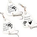 Memorial Lures Gift Set – I’ll Be Fishing in Heaven, Gone in Heaven, with The Angels – Remembrance Gift for Loss of Fisherman
