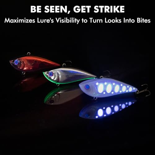 TRUSCEND Shallow or Deep Diving Crankbait with BKK Hooks, Wobble Fishing Lures for Bass Trout Crappie Walleye, Sinking Lipless Vibe Crank Bait for Bass Pike, Amazing Swimbait for Family Fishing - color: A6-2.4",0.35oz