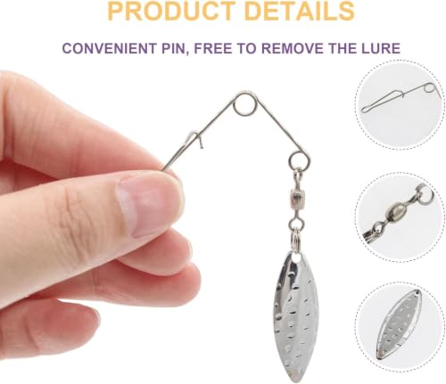50PCS Fishing Spinner Blades Rigs Fishing Spinnerbait Smooth Spoons Kit,Replacement Accessories for Colorado Blade Making Spinner Shaft Bass Fishing Lures - color: 50Pcs Mixed Silver