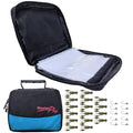 MASTERPRO Fishing Soft Lure Storage Bag with 10 Single Detachable Washable Plastic Pocket Sleeves, for Fishing Tackle Rigs Lines Baits Binder Bag Organizer - color: Shrimp Grey