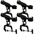 HiUmi Fishing Boat Rods Holder with Large Clamp Opening 360 Degree Adjustable Fishing Rod Racks Folding Holder - color: RH20L-4Pack