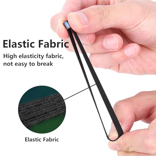 4Pcs Fishing Tippet Spool Ring, Lightweight Fishing Line Spool Band Ring, Elastic Fabric Tippet Wire Loop, 3.35in Portable Leader Line Holder Rings Tackle for Winder