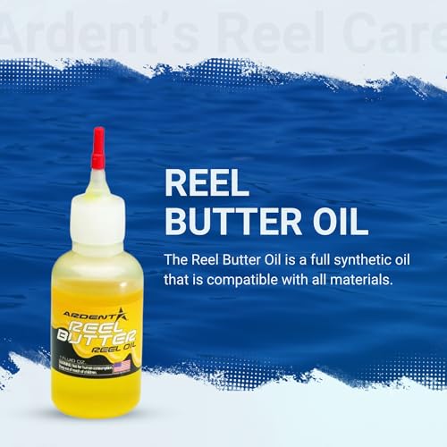 Ardent Freshwater Fishing Reel Care Pack, Long Lasting Protection, Prevent Corrosion, Smooth Casting, Made in The USA - size: Reel Butter Lubrication 3 Pack