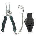 KANAMA 17-4 Stainless Steel Fishing Pliers, 7.5 Inch Rust Saltwater Fishing Pliers with Split Ring, Fish Hook Remover with Tungsten Carbide Braid Cutters, Non-Slip Handles Fishing Gifts for Men