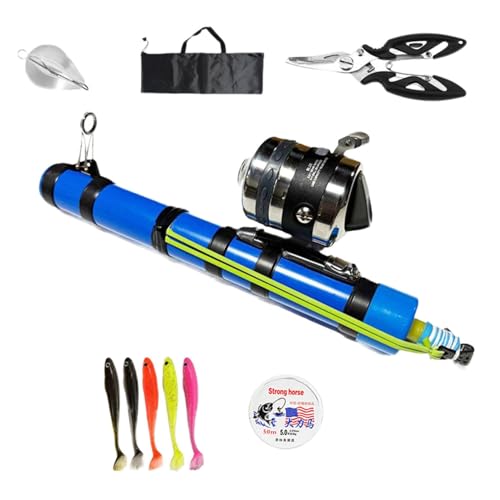 Catapult Fishing Rod, Portable Handheld Fishing Rod Kit, 2026 Upgrade Compact Sling Shot Fishing Reel, Compact Casting Fishing Set with Reel & Accessories - size: B