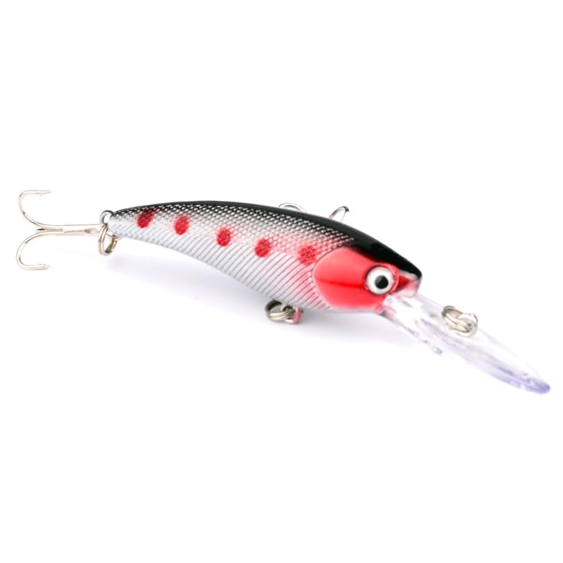 8pcs Fishing Lures Set Minnow Swimbait Baits, Artificial Minnow Lifelike Lures, Fishing Tackle Crank Bait for Trout Bass Salmon