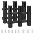 Fishing Rod Holders Boat Rod Holders with Screws Plastic Tube Pole Holders Bracket for Boat Kayak Garage Cooler Trailer Portable