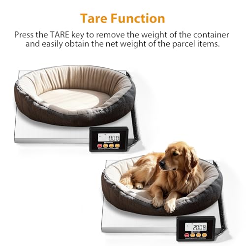 UNIWEIGH Digital Postal Scale 440lb x 10g Accuracy Shipping Scale | Stainless Steel Platforms,Heavy Duty Scale with LCD/Hold/Tare,Postage Scale for Packages,Luggage Scale,Battery&USB Included - color: Stainless steel