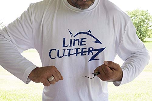 LINE CUTTERZ Pro Fish Gear Aluminum, Super Lightweight Hook Holder Ring Pulls Knots Tight Safely - size: 10