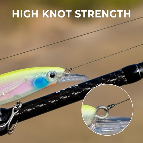 Calamus Bastion Braided Fishing Line -Abrasion Resisting Braided Lines – Thin Diameter Superline – Zero Stretch – 4 Strand MultiTuf Fiber Braid Line - color: X4-Moss Green, size: 30 LB - 150 Yds
