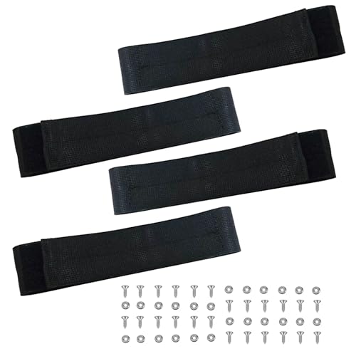 Fishing Rod Holders for Boat Deck,28.1'' Nylon Rod Straps( up to 5)，with Screws Secure for Fishing Boat Accessories