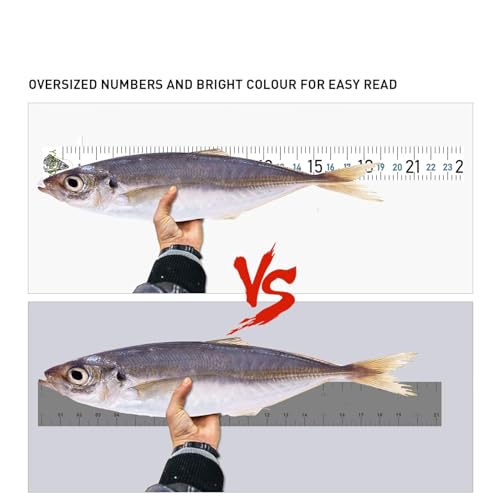 Fishing Ruler for Boat 51" Self-Adhesive Fish Measuring Decals 3 Pack Waterproof Self Adhesive Measuring Ruler Tape (White) - color: White