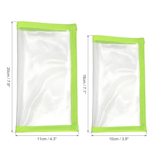 PATIKIL Fishing Lure Wrap Durable PVC Lure Covers Fishing Hook Covers Bait Storage Easily See Lures Keep Fishing Safe - color: Green, size: 3.9" x 7.1"