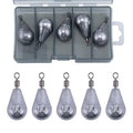 Goture Tungsten Teardrop Drop Shot Weights, 1/32 oz x 10, Ideal for Saltwater, Freshwater, Bass Fishing - size: 2oz - 5pcs